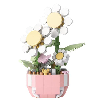 Mini Blocks Flower Series: Mini Flower Pot Playset, Assorted - Anko