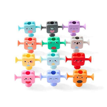 Suction Bath Friends, 12 Pack - Anko