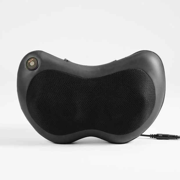 Heated Massage Pillow with Rotating Heads - Black