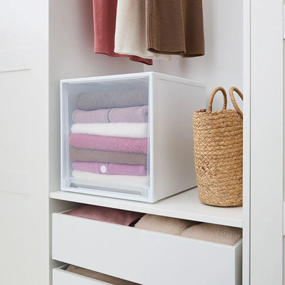 Modular Storage Drawer, Square Large White - Anko