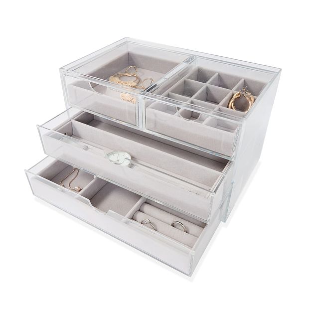Modular Jewellery Box 4 Drawer - Anko