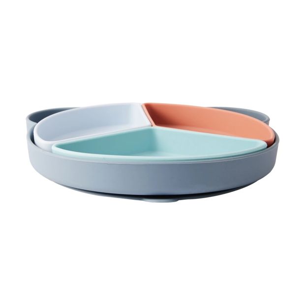 Silicone Suction Divided Plate - Anko
