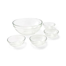 Glass Mixing and Prep Bowls, Set of 5 - Anko
