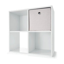 Collapsible Storage Cube, Linen Look - Anko