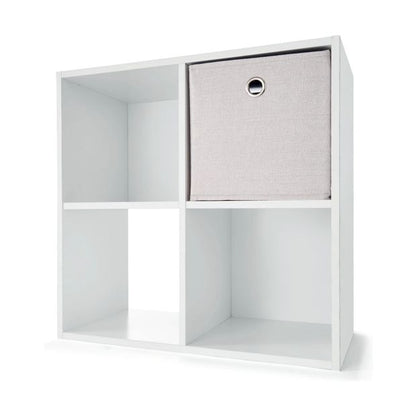 Collapsible Storage Cube, Linen Look - Anko