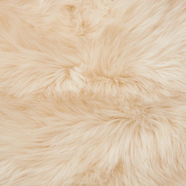 Cream Faux Fur Mat - Anko