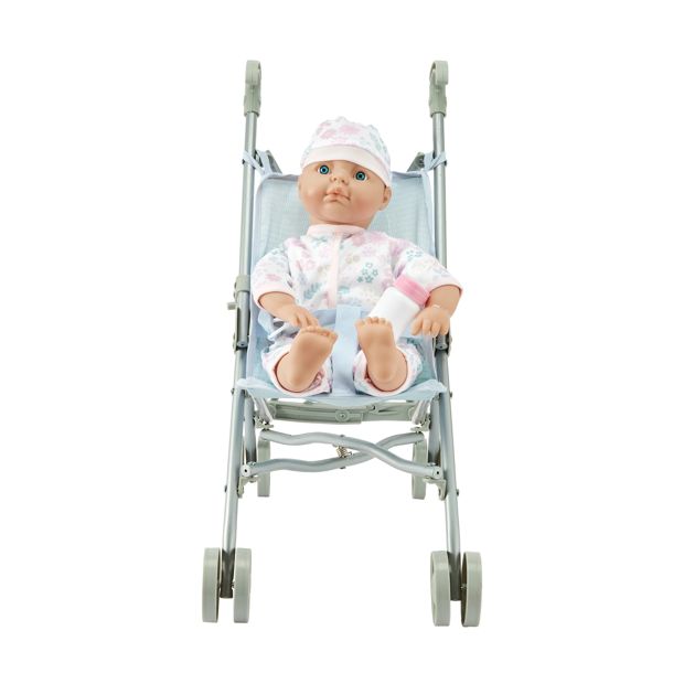 Baby Doll Stroller 3 Piece Set - Anko