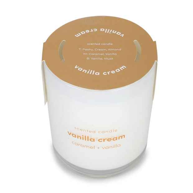 Vanilla Cream Fragrant Candle - Anko