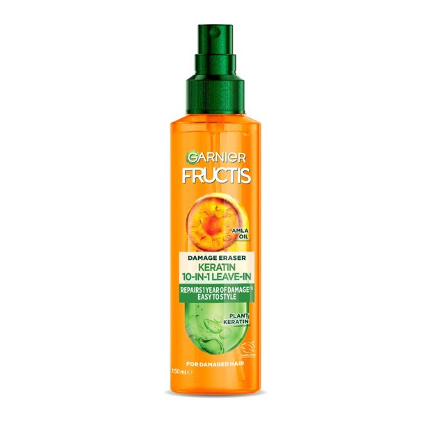 Garnier Fructis 10-in-1 Leave-In Damage Eraser Spray 150ml - Amla Oil & Plant Keratin