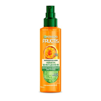 Garnier Fructis 10-in-1 Leave-In Damage Eraser Spray 150ml - Amla Oil & Plant Keratin