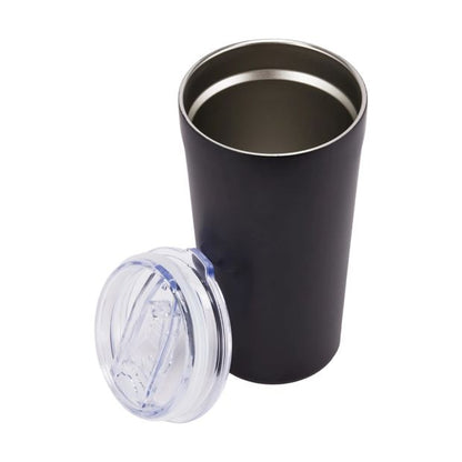 Black Stainless Steel Coffee Tumbler, 500ml - Anko