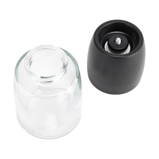 Glass Salt & Pepper Grinder, Black  - Anko