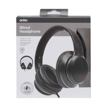 Wired Headphones, Black - Anko