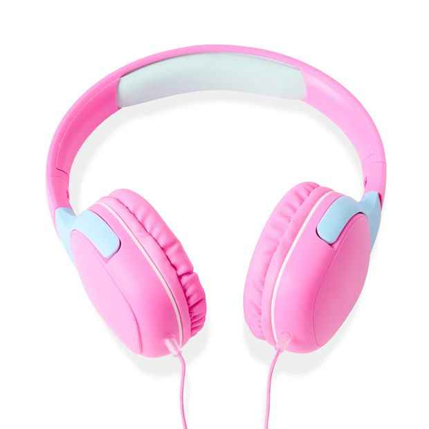 Over-Ear Wired Kids Headphones, Pink - Anko