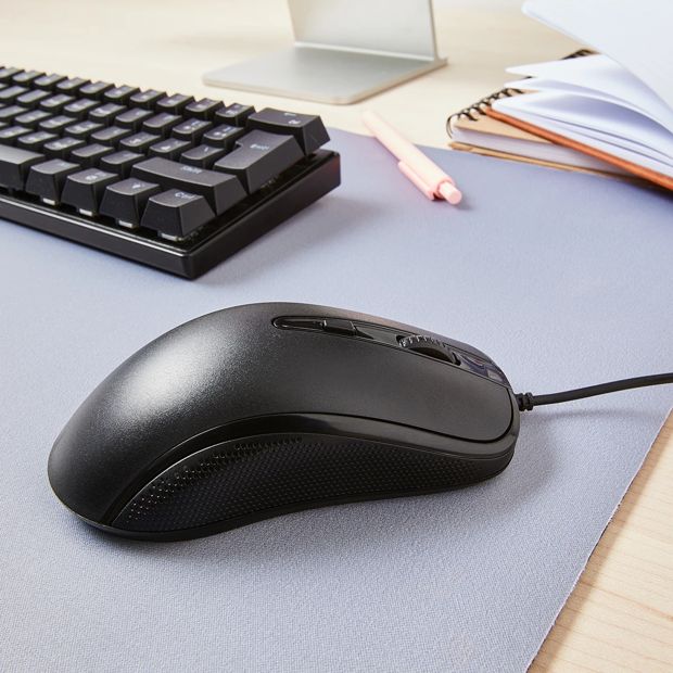 Wired Mouse, Black - Anko