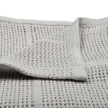 Lightweight Cotton Blanket, Grey - Anko