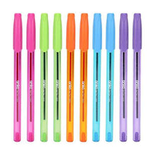 10 Pack Assorted Colours Ballpoint Pens - Anko