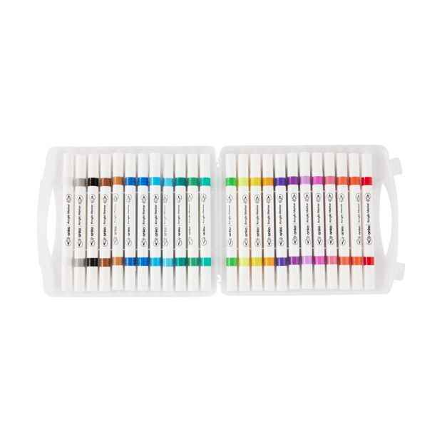 Dual-Tip Acrylic Paint Markers, 24 Pack - Anko