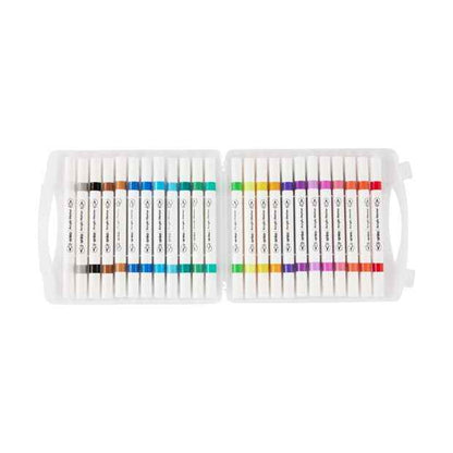 Dual-Tip Acrylic Paint Markers, 24 Pack - Anko