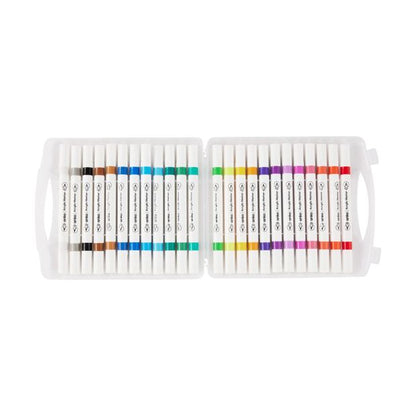 Dual-Tip Acrylic Paint Markers, 24 Pack - Anko