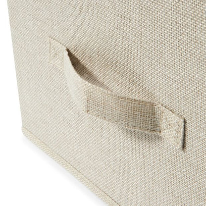 Linen Look Hanging Shelving with Drawers, Beige - Anko