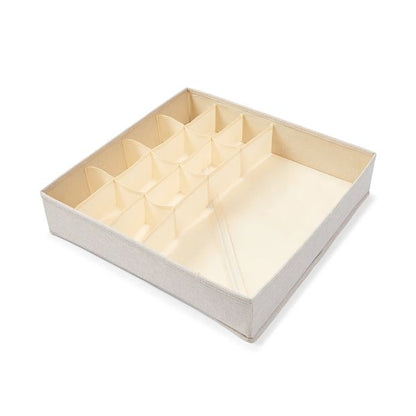Linen Look Multi Grid Organiser, Beige - Anko