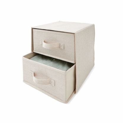 Drawer Set, Linen Look, Beige - Anko