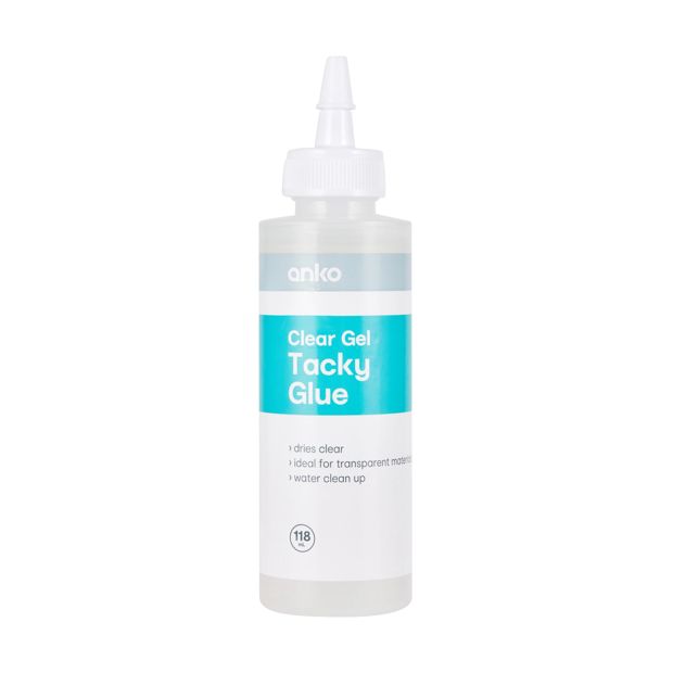 Clear Gel Tacky Glue 118ml - Anko