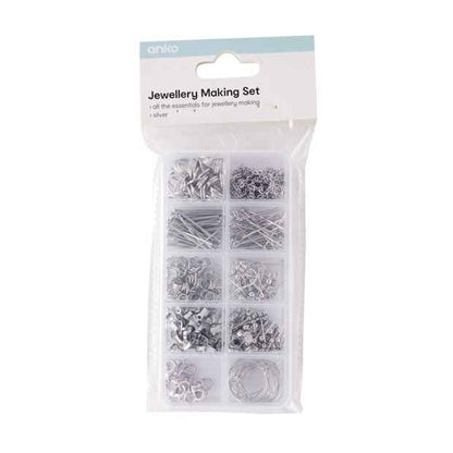 Jewellery Making Set, Silver Look - Anko