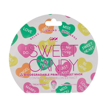 Sweet Candy Printed Sheet Mask 20ml, Watermelon Extract - OXX Skincare