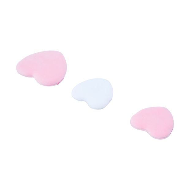 3 Piece Heart Powder Puffs - OXX Cosmetics