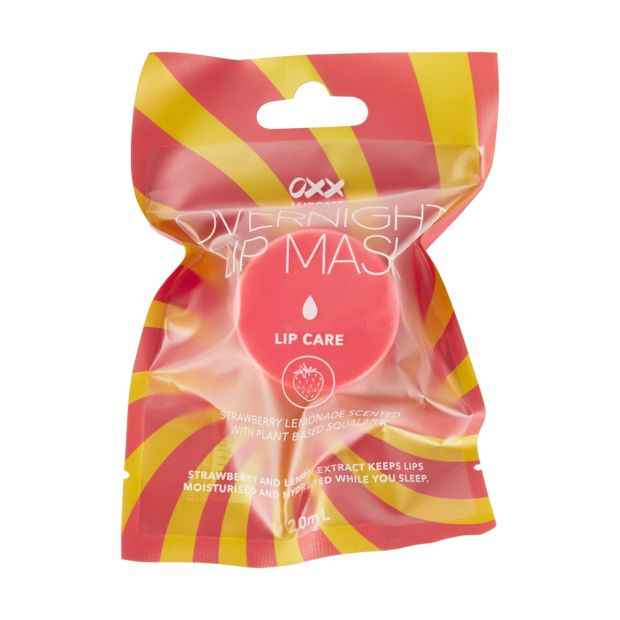 Overnight Lip Care Lip Mask 20ml, Strawberry and Lemonade Scented - OXX Skincare