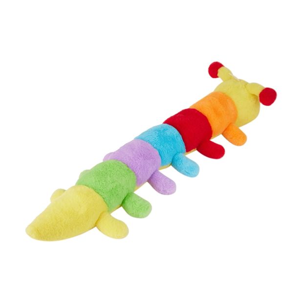 Pet Toy Plush Multi Squeaker Caterpillar - Anko
