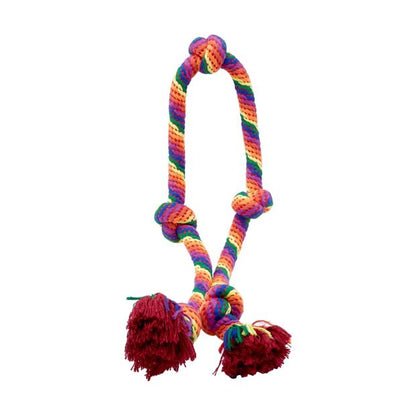 Pet Toy Mega Knotted Rope Rainbow - Anko