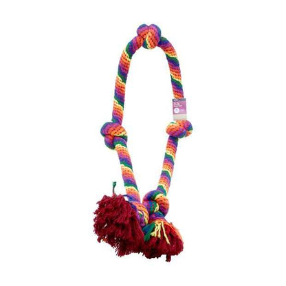 Pet Toy Mega Knotted Rope Rainbow - Anko