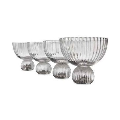 4 Linear Cocktail & Gin Glasses - Anko