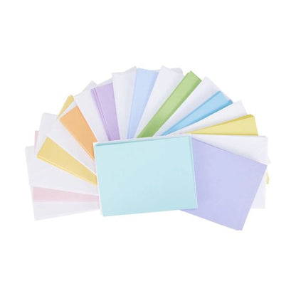Cards and Envelopes, 50 Pack, Pastel - Anko