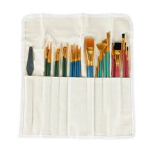 26 Piece Brush Set with Canvas Storage Roll - Anko