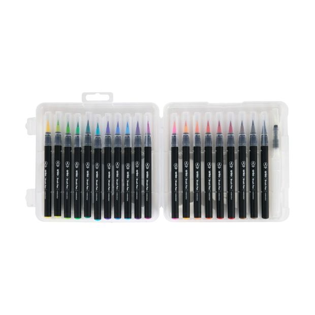 Watercolour Brush Markers, 20 Pack - Anko