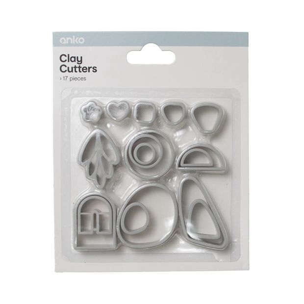 17 Piece Clay Cutters - Anko