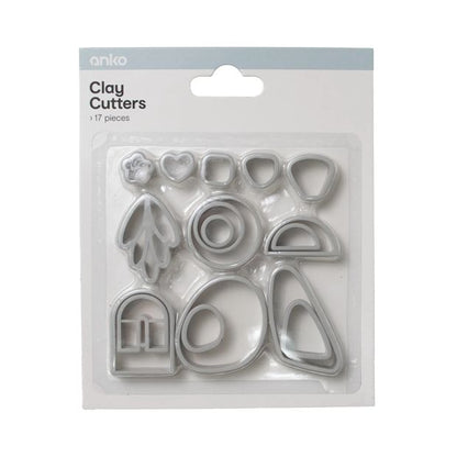17 Piece Clay Cutters - Anko