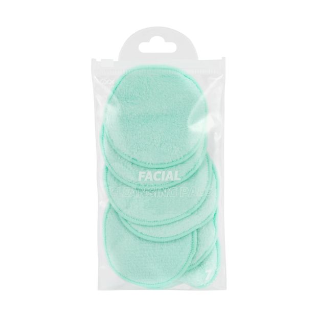 7 Pack Facial Cleansing Pads, Mint - OXX Skincare