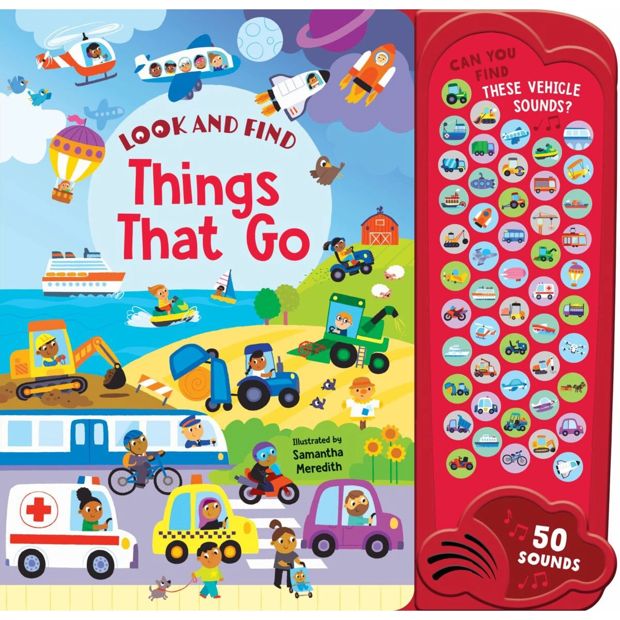 Look & Find - 50-Button Mega Sound Book - Things That Go