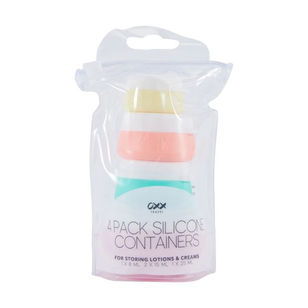 4 Pack Silicone Containers - OXX Travel