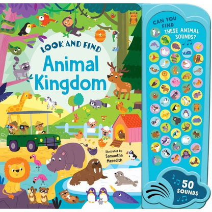 Look & Find - 50-Button Mega Sound Book - Animal Kingdom
