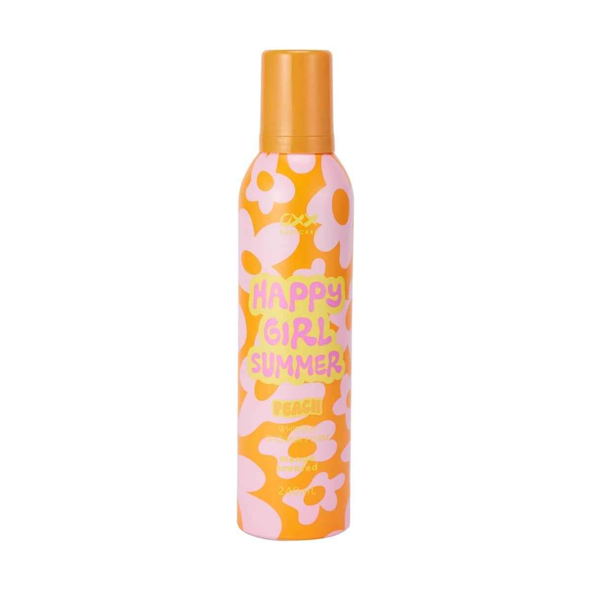 OXX Bodycare Happy Girl Summer Peach Whipped Shower Foam 240ml - Mango Scented