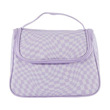 Makeup Bag, Large, Wave Check - OXX Cosmetics