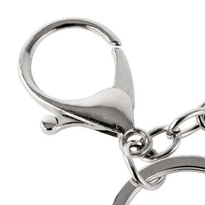 4 Pack Keyrings, Silver Look - Anko
