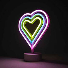 LED Heart Desk Lamp - Anko