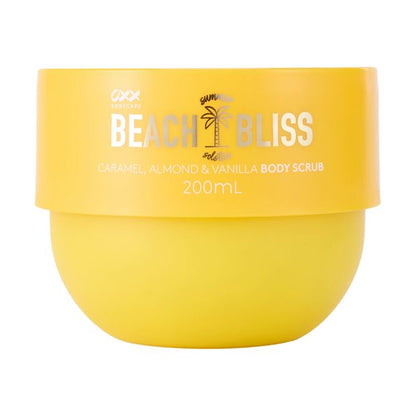 Beach Bliss Summer Solstice Body Scrub 200ml, Caramel, Almond and Vanilla Scent - OXX Bodycare